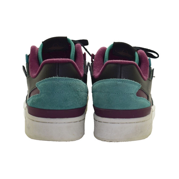 B2 Auth ADIDAS Forum Exhibit Low Black Victory Crimson Green Shoes H01912 Sz 12 - Picture 4 of 6